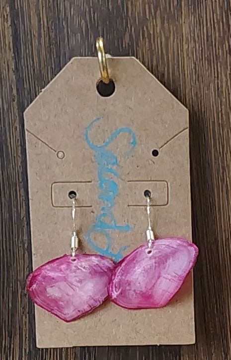 Redfish scale earrings