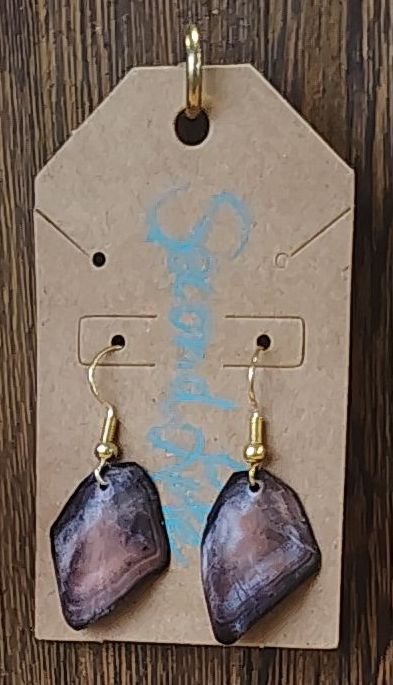 Redfish scale earrings