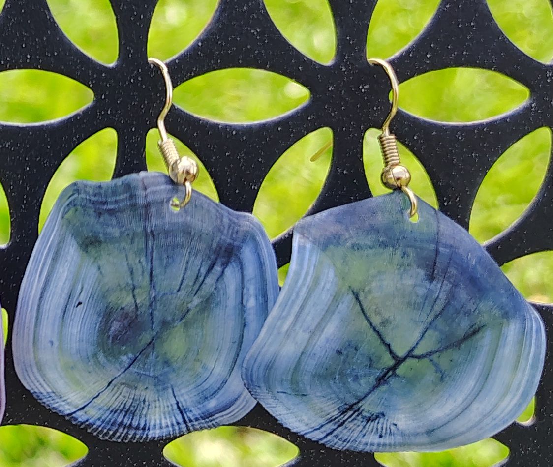 Redfish scale earrings