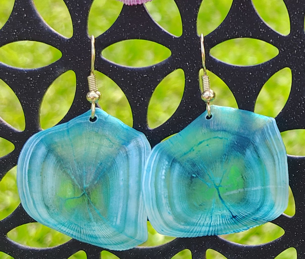 Redfish scale earrings