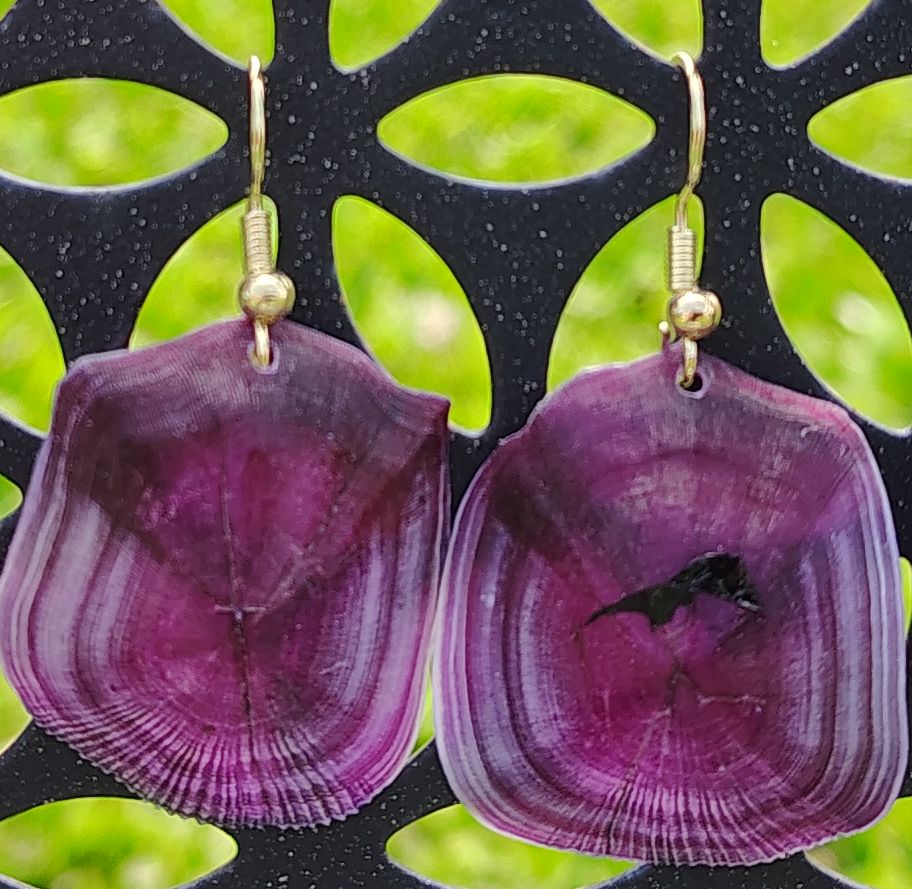 Redfish scale earrings